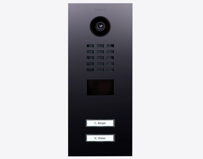 DoorBird D2102V IP Video Door Station, 2 Call Buttons in Titanium