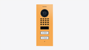 DoorBird D1102V Flush-Mount IP Video Door Station in Saffron Yellow, RAL 1017