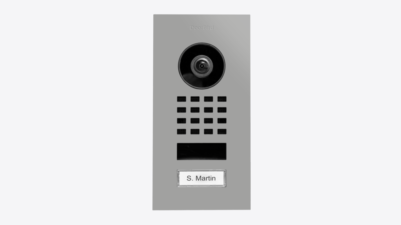 DoorBird D1101V Flush-Mount IP Video Intercom in White Aluminium, RAL 9006