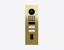 DoorBird D1102FV Fingerprint 50 Flush-Mount IP Video Door Station in Brass