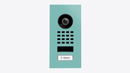 DoorBird D1101V Flush-Mount IP Video Intercom, 1 Call Button in Light Green, RAL 6027