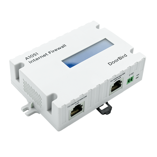 DoorBird A1051 Internet Firewall device with front screen and Ethernet ports