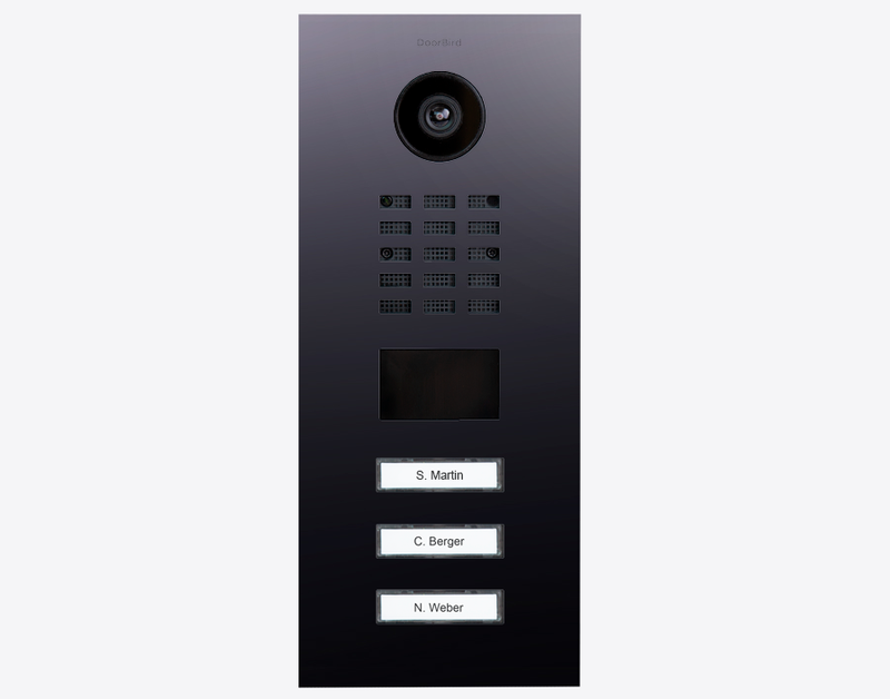 DoorBird D2103V IP Video Door Station, 3 Call Button in Titanium