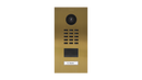 DoorBird D2101V IP Video Door Station, 1 Call Button in Gold