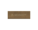 DoorBird Nameplate for One Call Button D11X in Real Burnished Brass - Individual Engraving