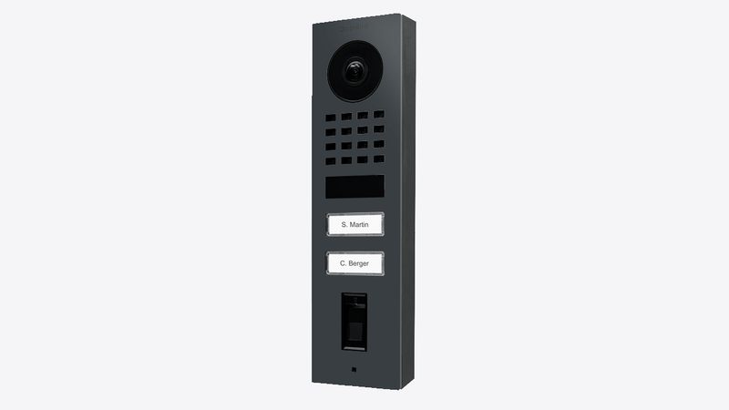 DoorBird D1102FV Fingerprint 50 Surface-Mount IP Video Door Station in Anthracite Grey, RAL 7016