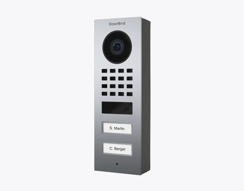 DoorBird D1102V Surface-Mount IP Video Door Station in Chrome