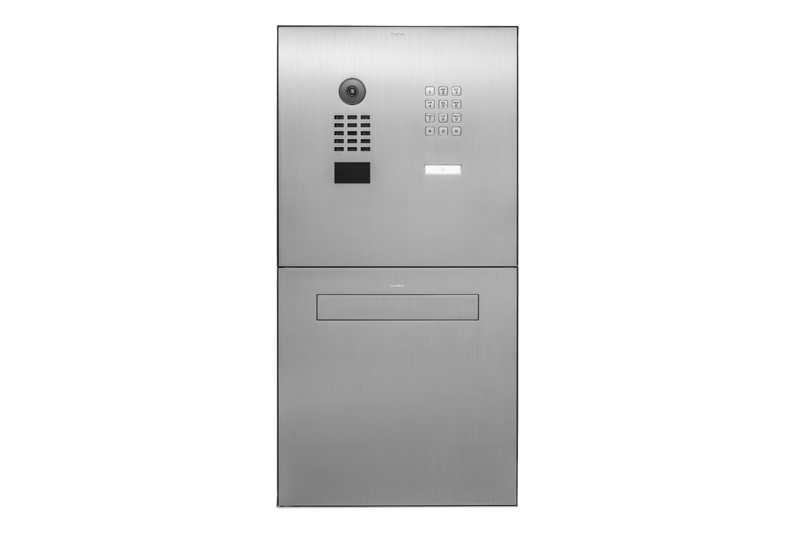 DoorBird Fence Letterbox with D2101KH IP Video Door Station, 1 Keypad, 1 Call Button