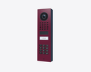 DoorBird D1101KV Surface-Mount IP Video Door Station, 1 Call Button in Claret Violet, RAL 4004