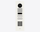 DoorBird D1102KV Flush Mount IP Video Door Station, 2 Call Button in Traffic White, RAL 9016