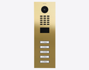 DoorBird D2105V IP Video Door Station, 5 Call Buttons in Brass