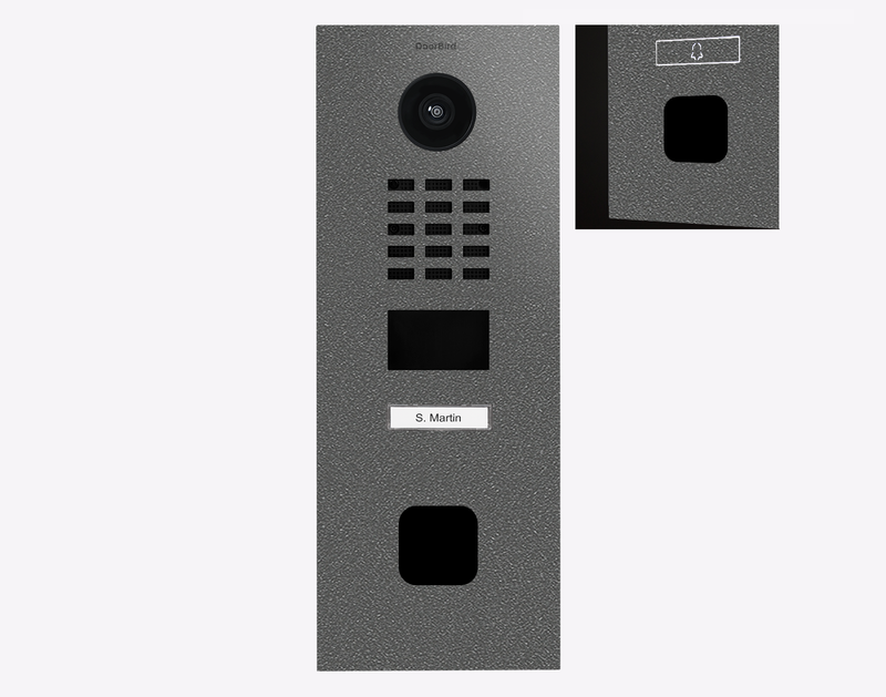 DoorBird D2101FV EKEY Sline IP Video Door Station in DB 703, Stainless Steel