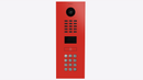 DoorBird D2101KV IP Video Intercom, 1 Call Button in Pure Red, RAL 3028