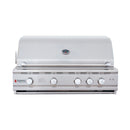 Renaissance Cutlass Pro 38-Inch Natural Gas Grill w/ Rear Burner, Briquette Trays & Blue LED Lights (RON38B)