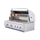 Renaissance Cutlass Pro 38-Inch Natural Gas Grill w/ Rear Burner, Briquette Trays & Blue LED Lights (RON38B)