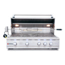 Renaissance Cutlass Pro 38-Inch Natural Gas Grill w/ Rear Burner, Briquette Trays & Blue LED Lights (RON38B)