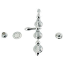 Kingston Brass Victorian Three-Handle Bidet Faucet with Brass Pop-Up, Polished Chrome (KB321AL)