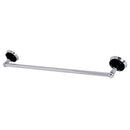 Kingston Brass Water Onyx 24" Single Towel Bar, Polished Chrome (BA9111C)