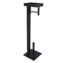 Kingston Brass Edenscape Freestanding Toilet Paper Holder with Storage Shelf, Matte Black (SCC8500)