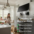 ROBAM R-Max3 30/36-Inch 1200-1400 CFM Convertible Under Cabinet Range Hood in Nano Glass (53H1S)