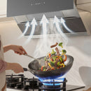 ROBAM R-Max3 30/36-Inch 1200-1400 CFM Convertible Under Cabinet Range Hood in Nano Glass (53H1S)
