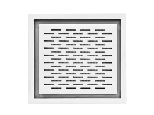 Ceiling recirculation vent grille with metal filter mesh