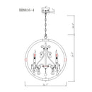 Parrot Uncle Retha Brown 4-Light Caged Island Pendant Lights (8816-4110V)