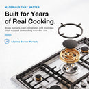 ROBAM G-Series 36-Inch Dual Fuel Cooktop with 5 Burners in Stainless Steel (G515)