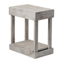 Parrot Uncle Rustic Wood Square Side Table with Shelf (ACC-BBZ004)
