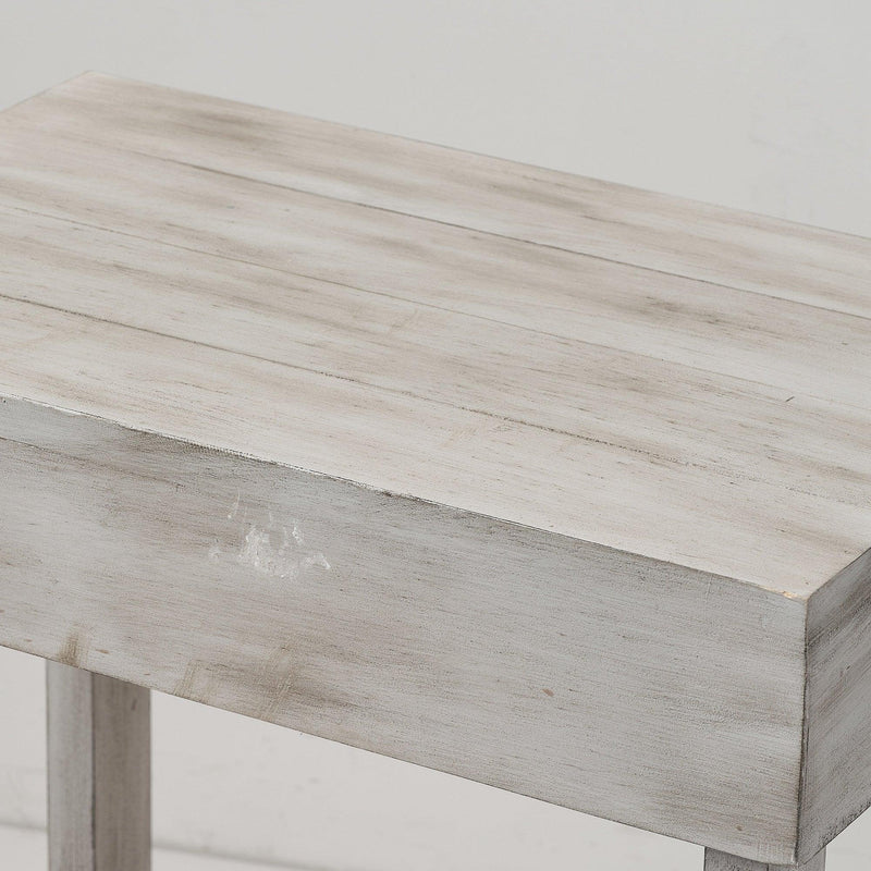 Parrot Uncle Rustic Wood Square Side Table with Shelf (ACC-BBZ004)