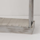 Parrot Uncle Rustic Wood Square Side Table with Shelf (ACC-BBZ004)