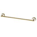 Kingston Brass Victorian 24" Single Towel Bar, Brushed Brass (BA1111BB)