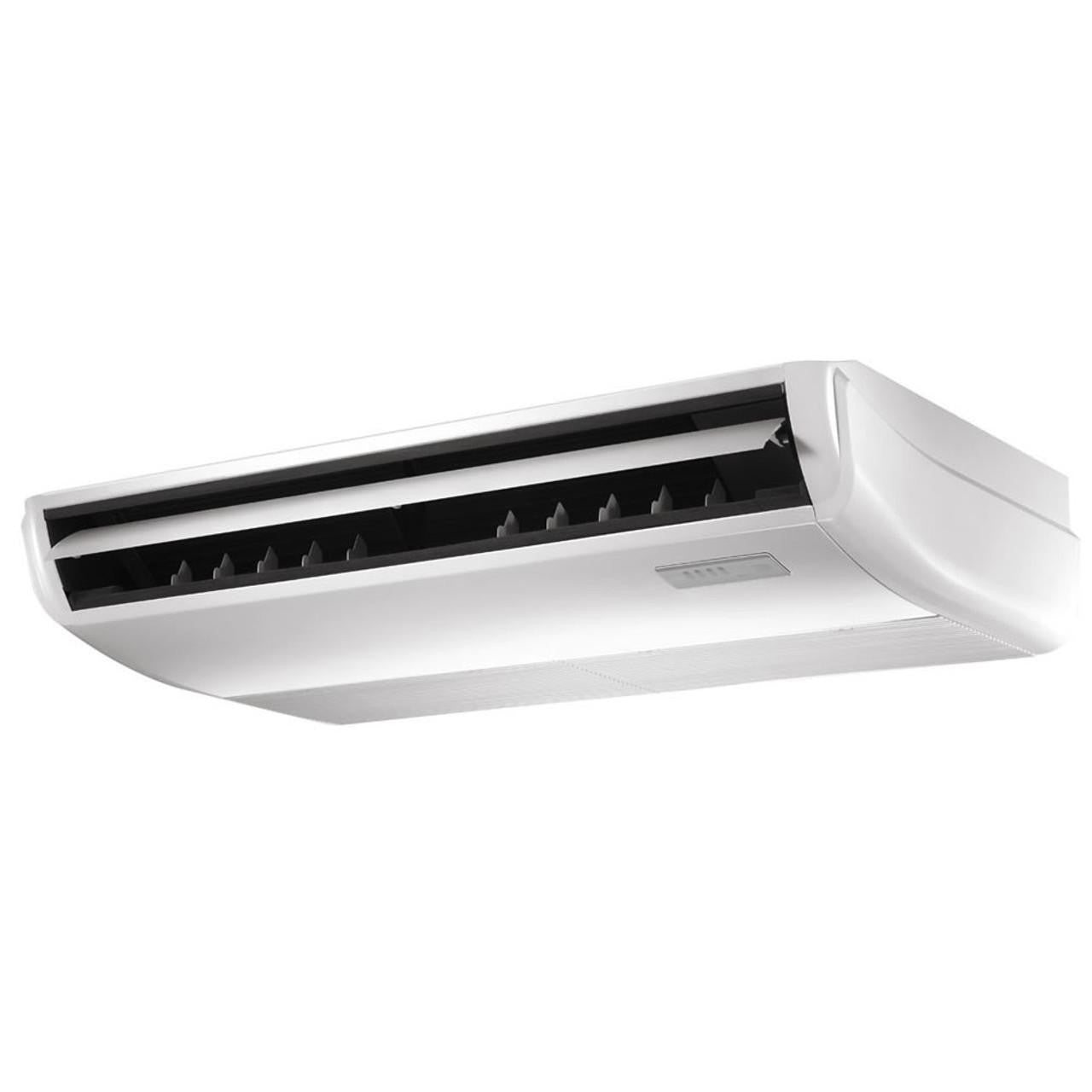 Senville multi zone air handler indoor unit, white ceiling mount with open louvers