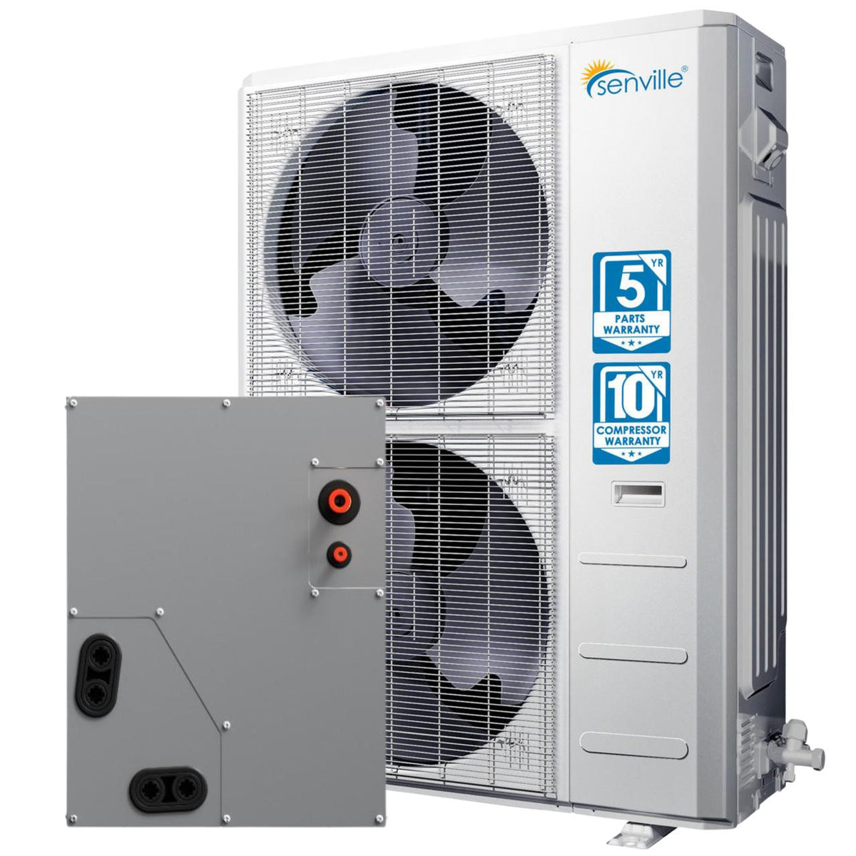 Senville 60K BTU Central Split System with 16 SEER2 Heat Pump Condenser and Evaporator A-Coil (SENDC-60CO)