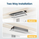 Senville 6.5K BTU, 20.5 SEER Mini Split Air Conditioner and Heat Pump Condenser with Ductless Ceiling Cassette Air Handler (SENA-06HF-1WC)