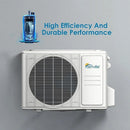 Senville LETO Series 9K BTU Mini Split with 21.2 SEER2, 110V Ductless Air Conditioner and Heat Pump Condenser with Wall Mount Air Handler (SENL/09CD/110V)