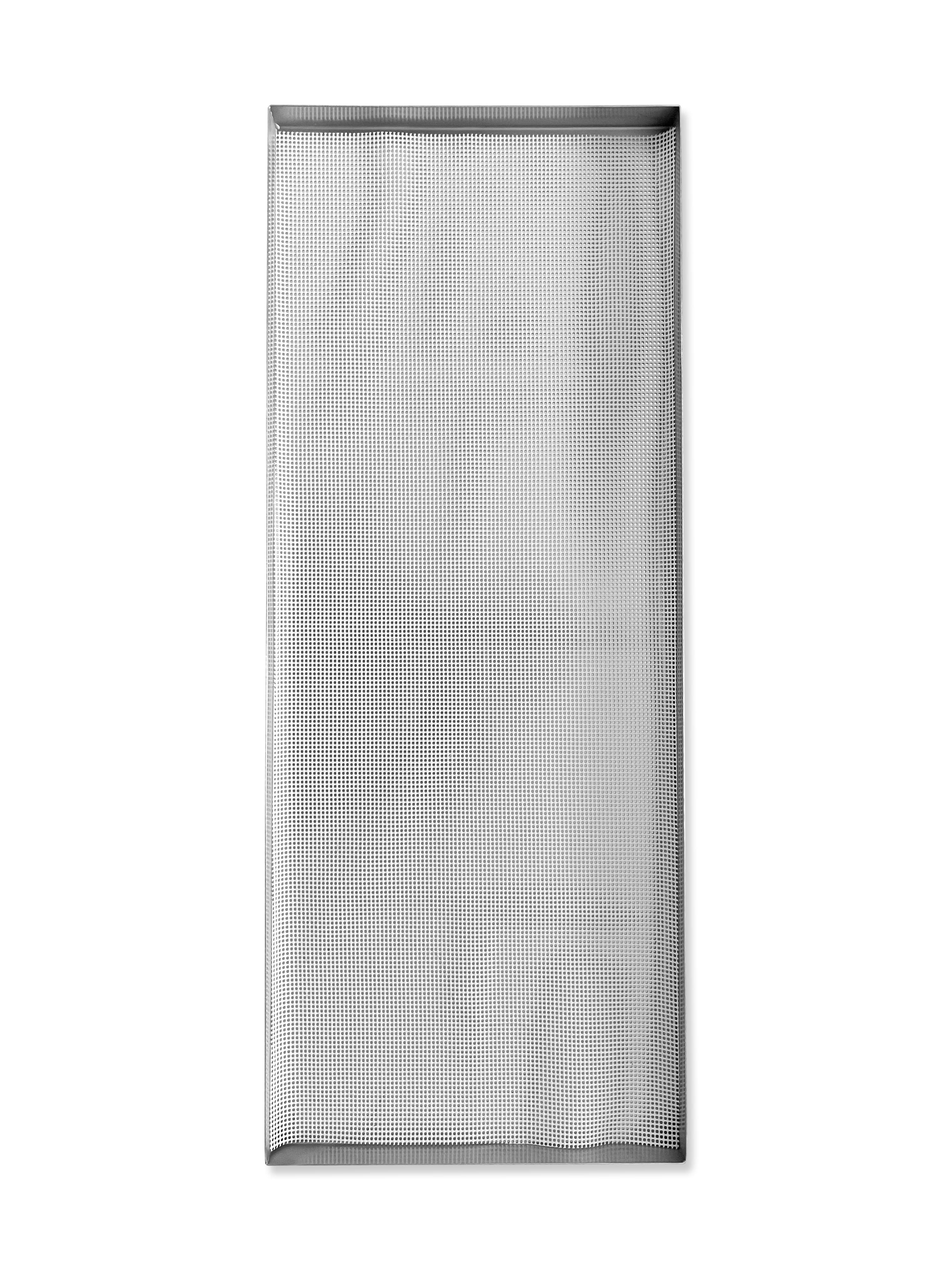 Food-grade silicone mesh storage bag, light gray rectangular pouch with fine mesh