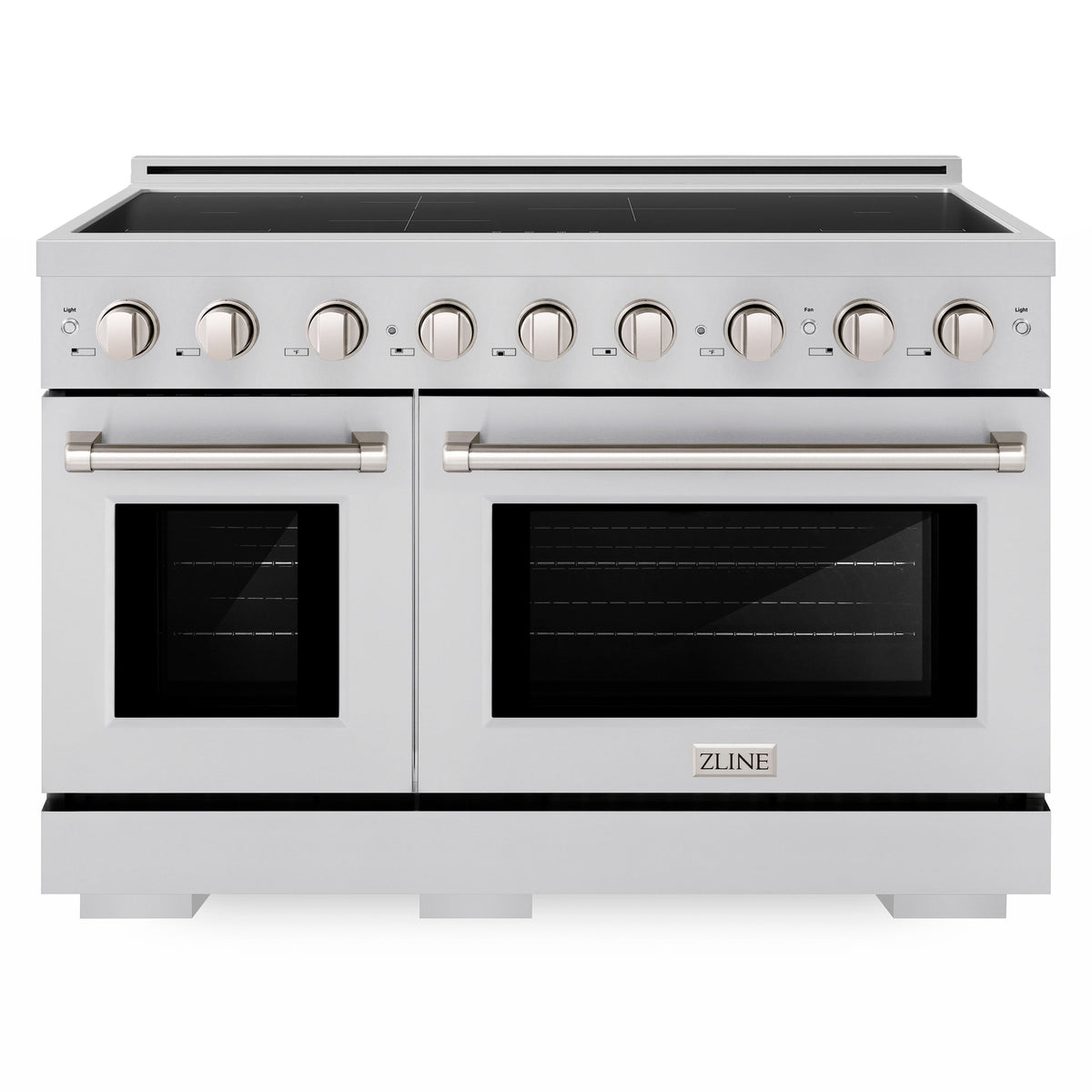 ZLINE 48-Inch Paramount Induction Range with 7 Element Cooktop and 6.7 Cu. Ft. Electric Double Oven in Stainless Steel (SINR48)