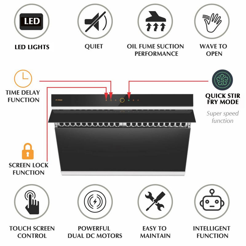 Fotile Slant Vent Series 1000 CFM Under-Cabinet/Wall Mount (JQG7505 / JQG9006)