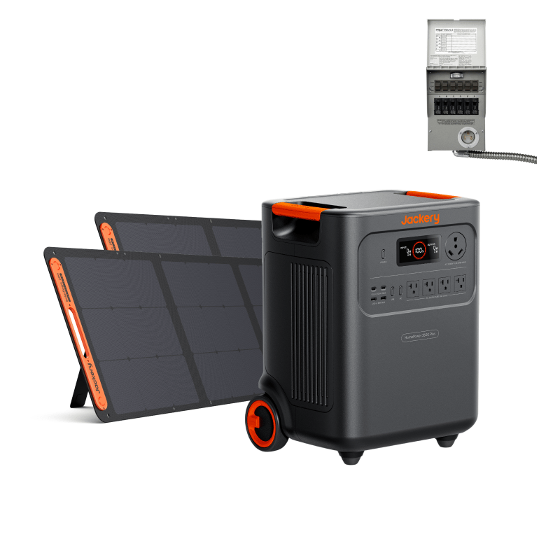 Jackery HomePower 3600 Plus Portable Power Station, 3600W AC Output, 3584Wh LFP Solar Generator, Expandable up to 43kWh