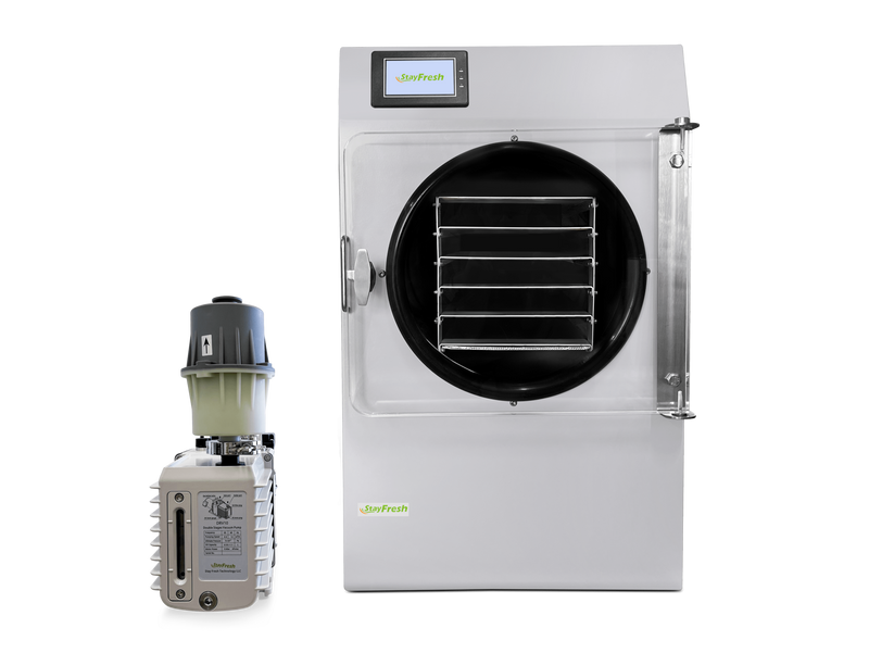 Stay Fresh Freeze Dryer with Commercial Pump in Stainless Steel and 5 Trays (4H11560USI1)