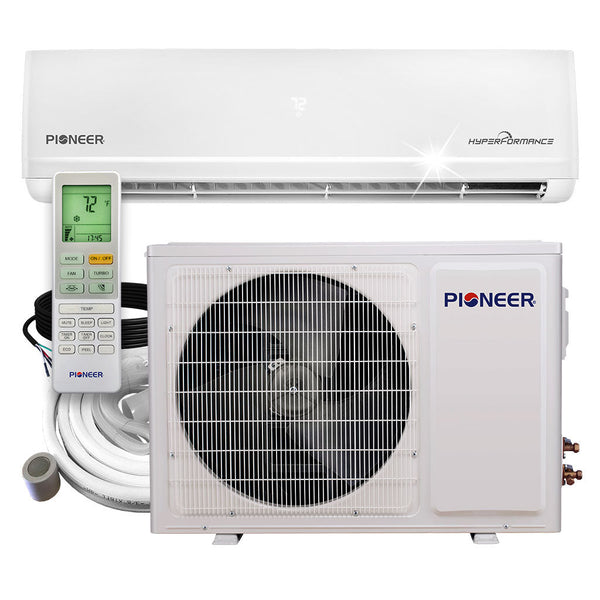 Pioneer Hyperformance Mini Split - 9,000 BTU Ductless Mini Split Inverter++ Air Conditioner and Hyper Heat Pump - 25.5 SEER2, 230V, Wi-Fi (WYF009GHFI25RH)