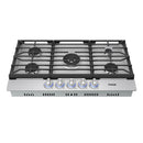 Thor Kitchen 36-Inch Professional Natural Gas Cooktop with Stainless Steel Knobs (TGC36F)