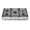 Thor Kitchen 36-Inch Professional Natural Gas Cooktop with Stainless Steel Knobs (TGC36F)
