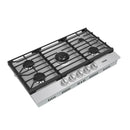 Thor Kitchen 36-Inch Professional Natural Gas Cooktop with Stainless Steel Knobs (TGC36F)