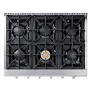 Thor Kitchen 2-Piece Pro Appliance Package - 36-Inch Propane Gas Rangetop  & Electric Wall Oven in Stainless Steel