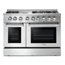 Thor Kitchen 3-Piece Pro Appliance Package - 48-Inch Dual Fuel Range with Propane Gas Cooktop , Dishwasher & Refrigerator in Stainless Steel