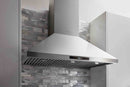 Thor Kitchen A-Series 5-Piece Appliance Package - 36-Inch Propane Gas Range, Wall Mount Range Hood, Refrigerator with Water Dispenser, Dishwasher, and Microwave in Stainless Steel