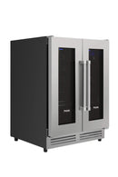 Thor Kitchen A-Series 5-Piece Appliance Package - 30-Inch Propane Gas Range, Refrigerator with Water Dispenser, Dishwasher, Microwave, and Wine Cooler in Stainless Steel
