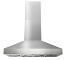 Gordon Ramsay by Thor Kitchen 4-Piece Appliance Package -  48-Inch Natural Gas Range, Wall Mount Range Hood, 36-Inch French Door Refrigerator, and Dishwasher in Stainless Steel with Blue Trim